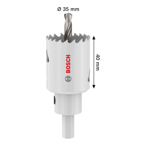Bosch Scie-cloche multi-matériaux avec porte-outil, 35 x 40 mm