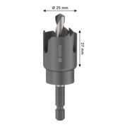 Bosch Scie-cloche pour bois et plaques de plâtre avec porte-outil, 25 x 27 mm-5