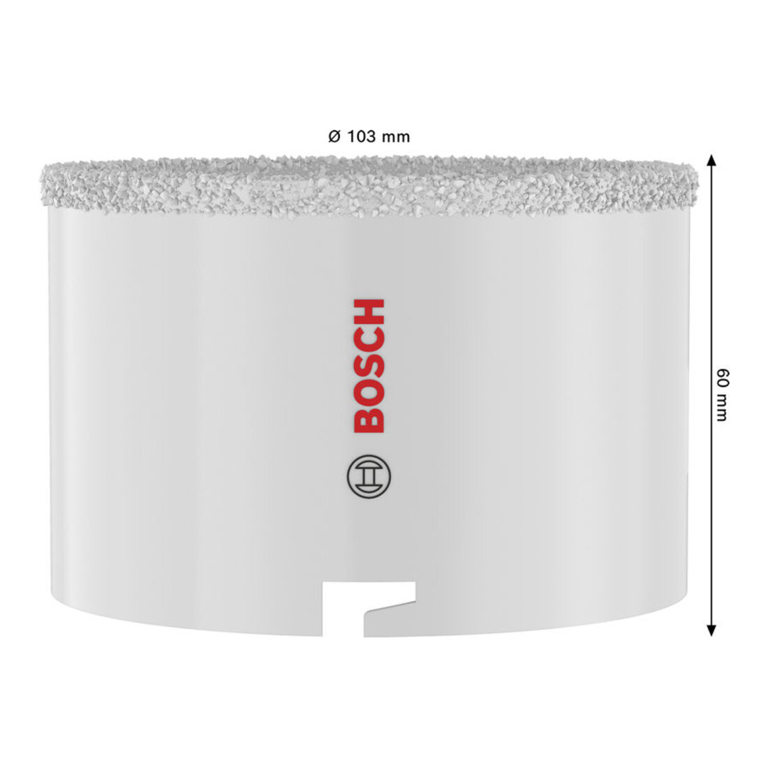 Bosch Scie-cloche pour briques et carreaux souples avec porte-outil, 103 x 60 mm