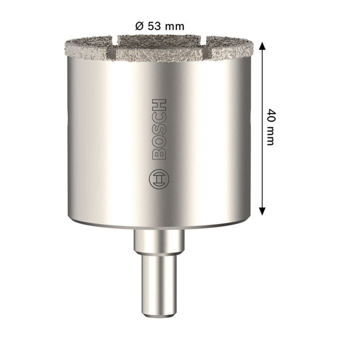 Bosch Scie-cloche pour carrelage avec porte-outil, 53 x 40 mm