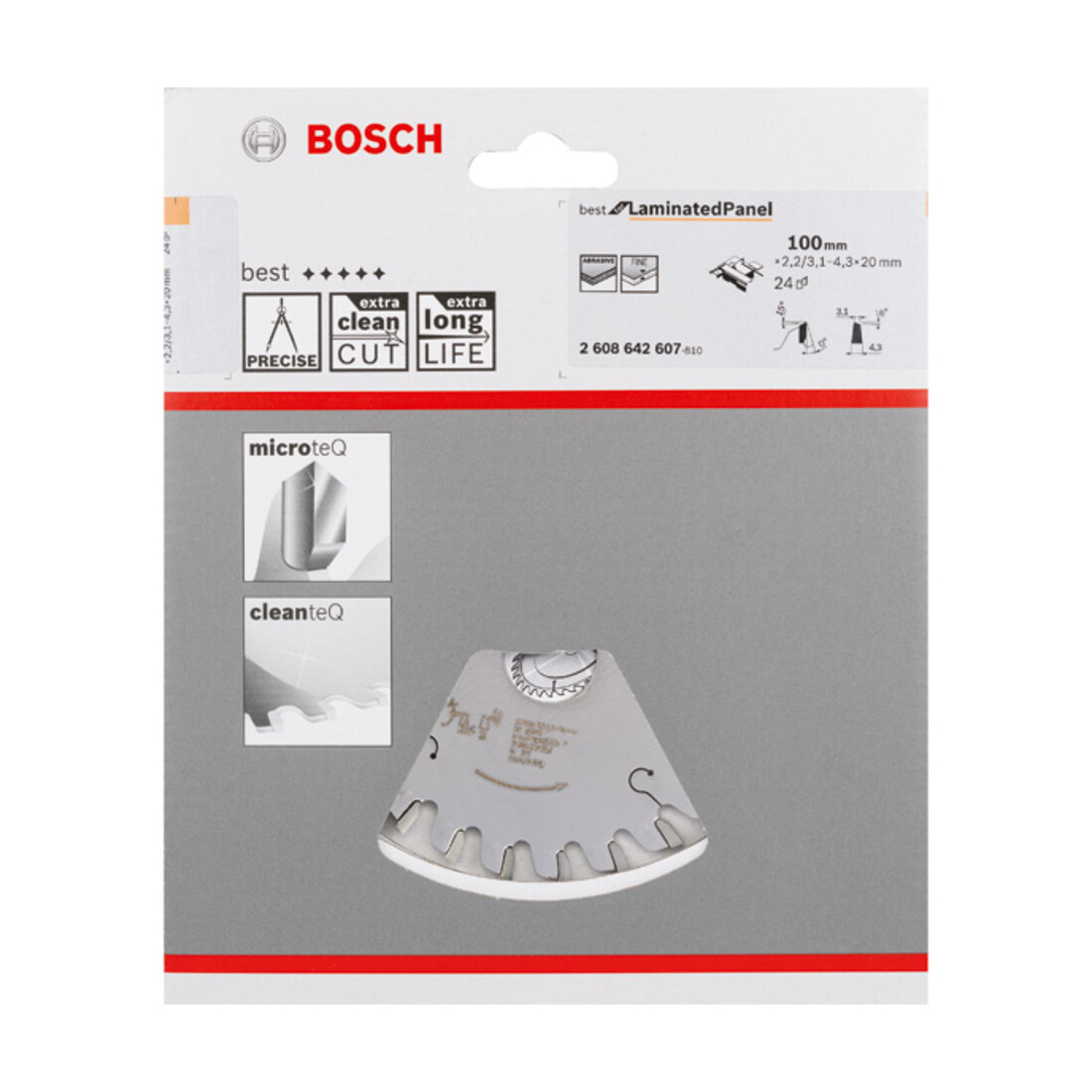 Bosch cirkelzaagblad kunststof voor horizontale/verticale schuiftafelzagen en tafelcirkelzagen
