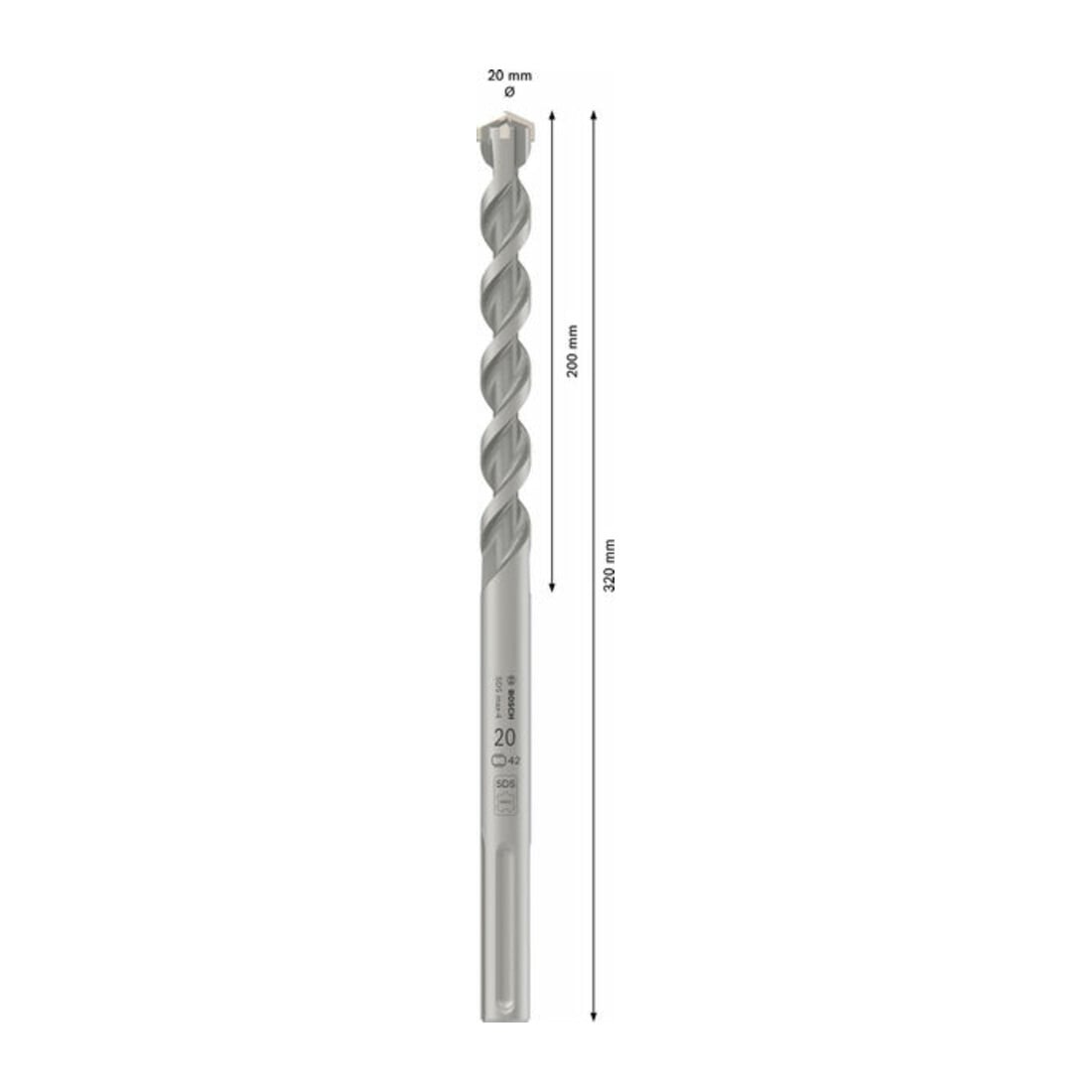 Bosch SDSmax Bohrer max-4 20x200x320 mm