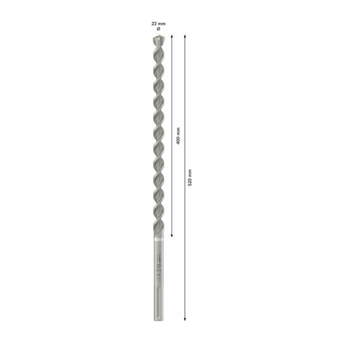 Bosch SDSmax Bohrer max-4 22x400x520 mm