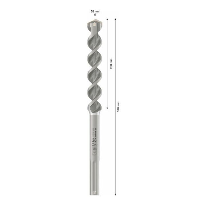 Bosch SDSmax Bohrer max-4 28x200x320 mm