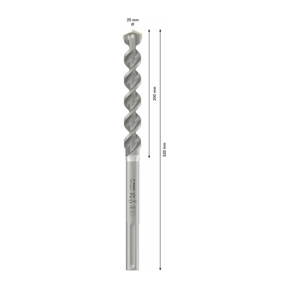 Bosch SDSmax boor max-4 25x200x320 mm