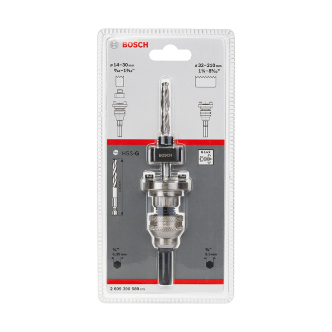Bosch Sechskantadapter 14 - 210 mm