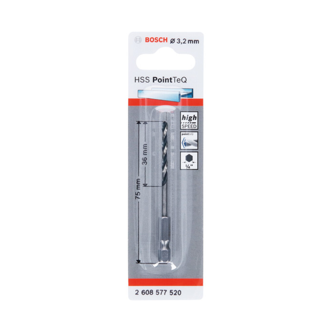 Bosch Sechskantbohrer HSS PointTeQ