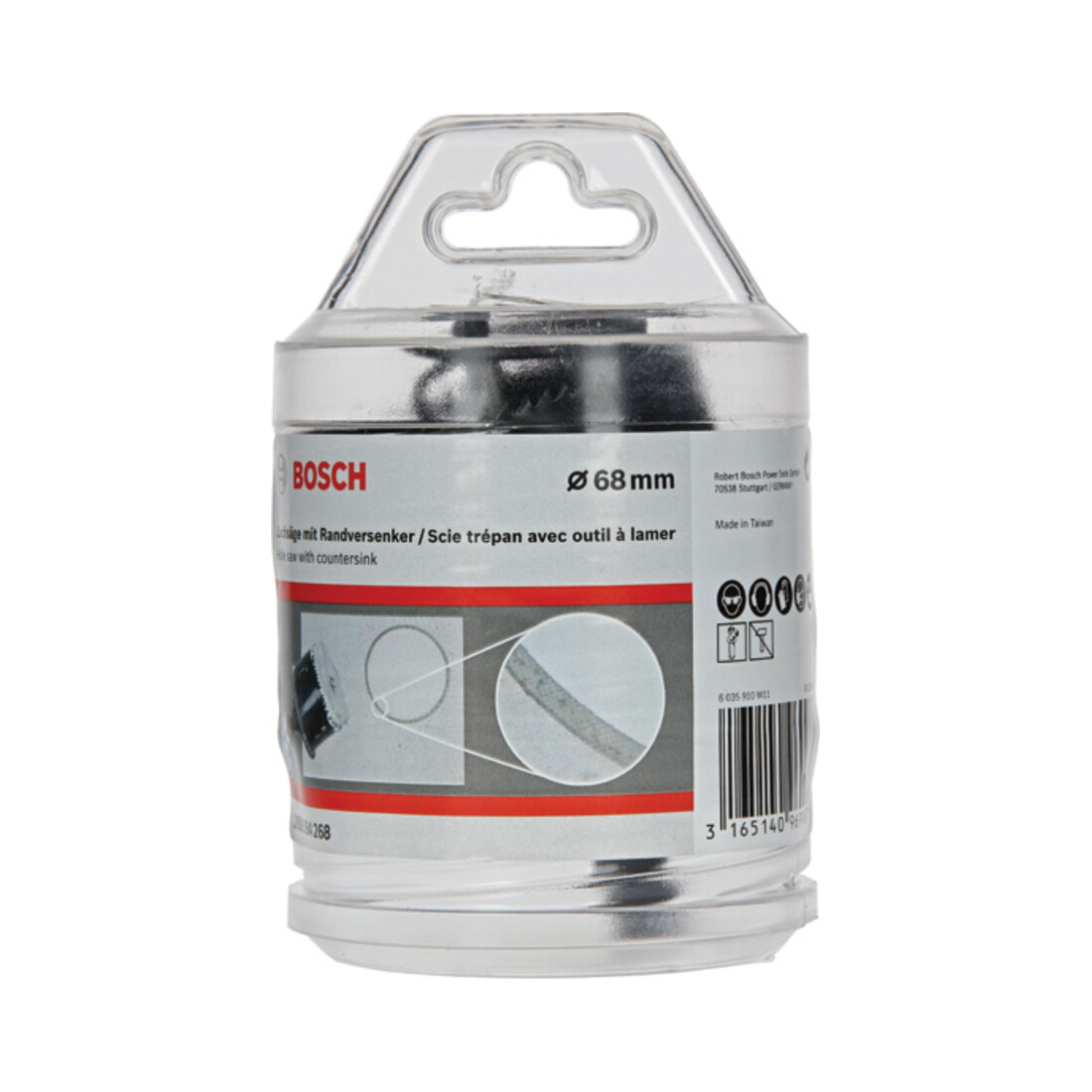 Bosch Sega a tazza con svasatore conico 68 mm
