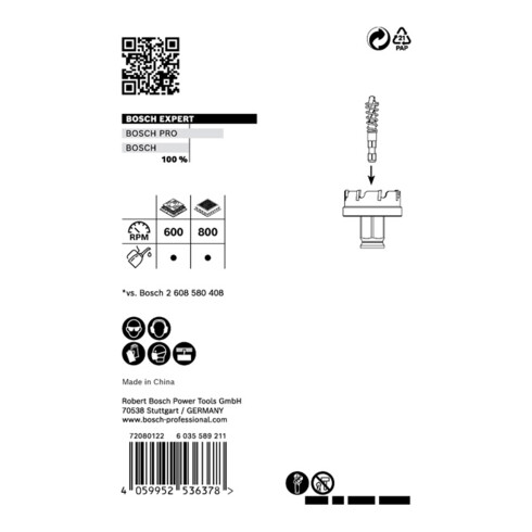 Bosch Sega a tazza EXPERT Sheet Metal