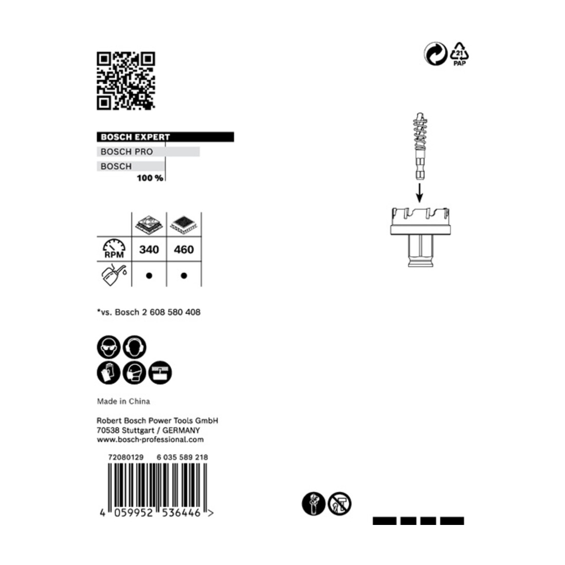 Bosch Sega a tazza EXPERT Sheet Metal