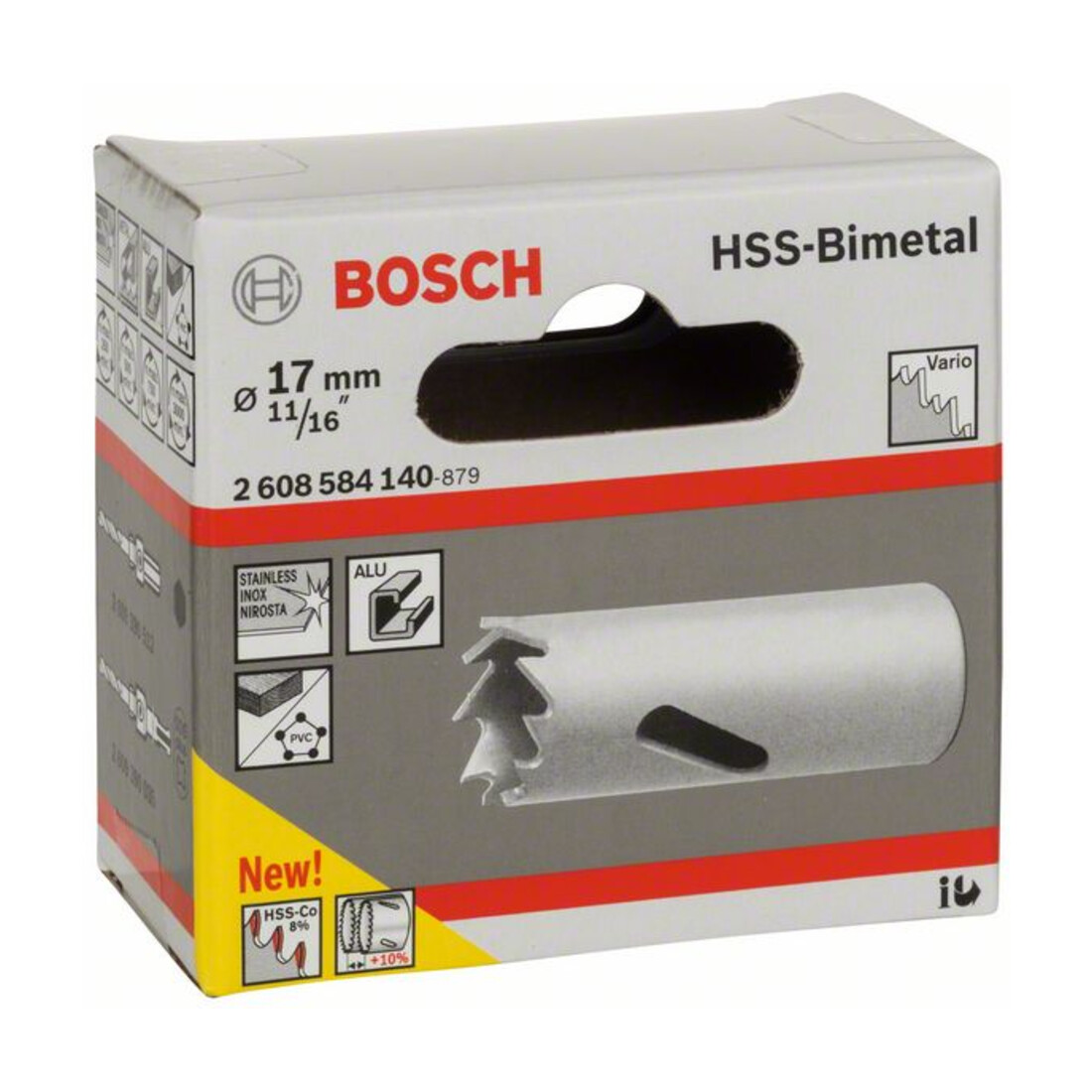 Bosch Sega a tazza HSS BiMetal per adattatore standard