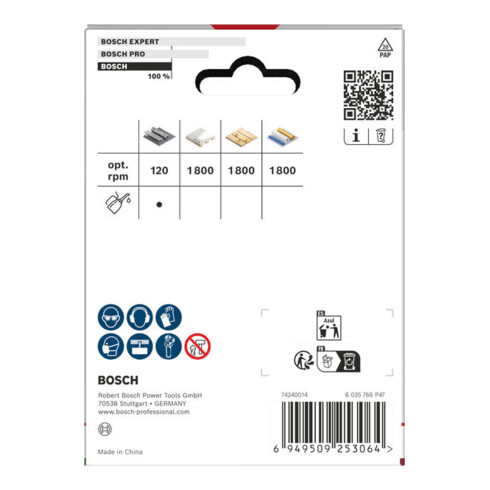 Bosch Sega a tazza multi materiale con filettatura, 73 x 40 mm