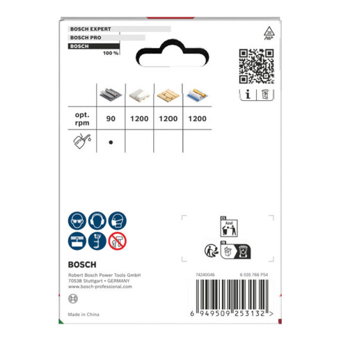 Bosch Sega a tazza multi materiale con filettatura, 95 x 40 mm