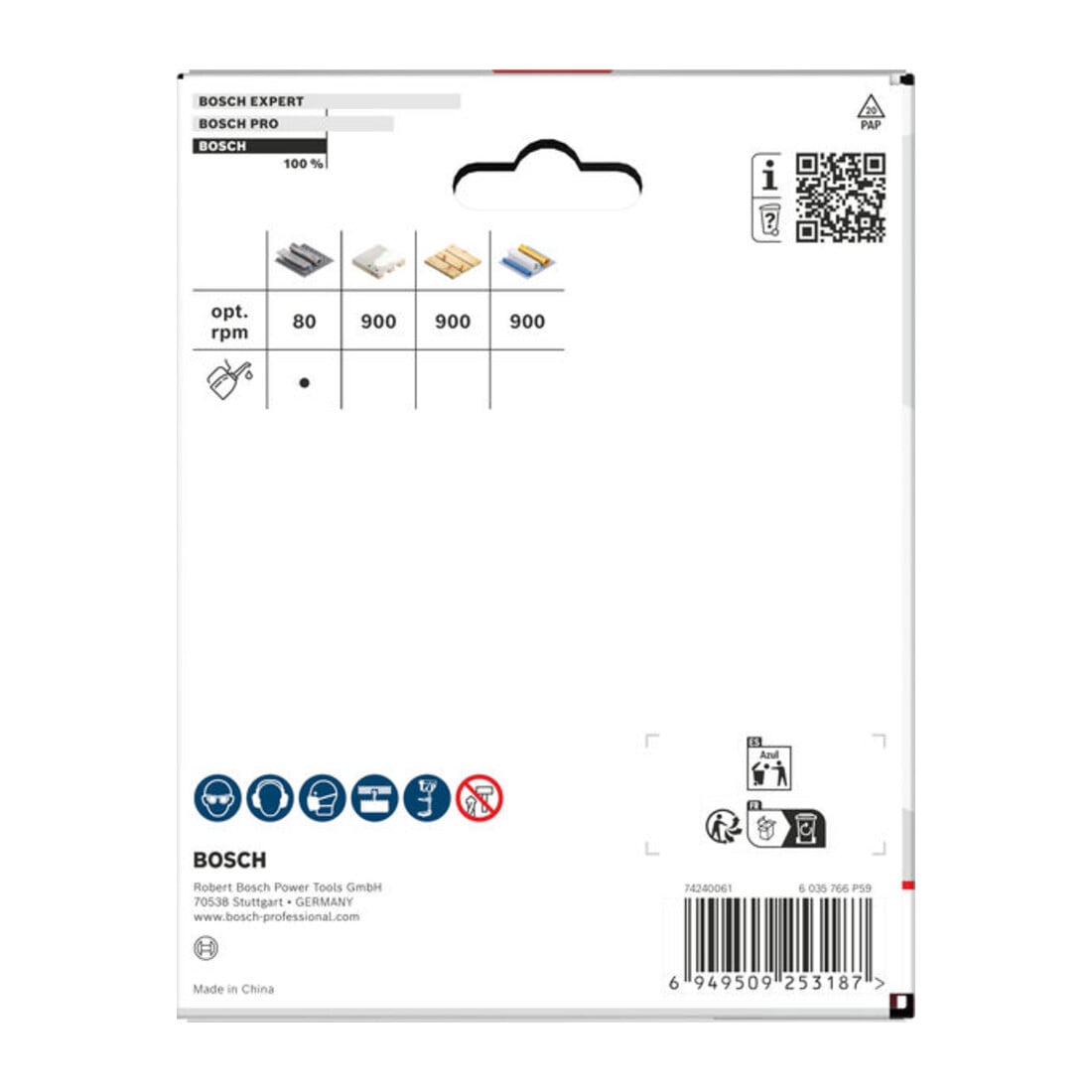 Bosch Sega a tazza multi materiale con filetto, 111 x 40 mm