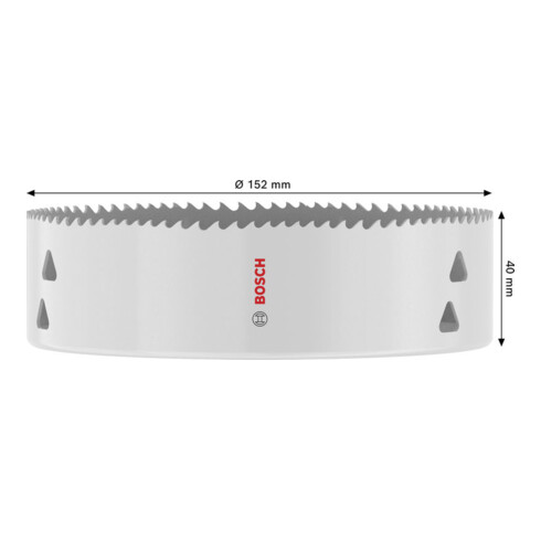 Bosch Sega a tazza multi materiale con filetto, 152 x 40 mm