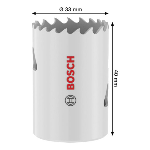 Bosch Sega a tazza multi materiale con filetto, 33 x 40 mm
