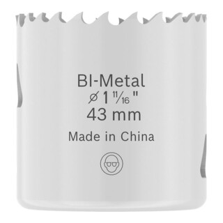 Bosch Sega a tazza multi materiale con filetto, 43 x 40 mm