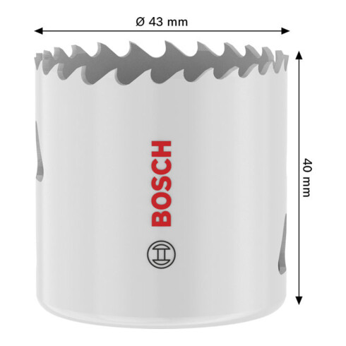 Bosch Sega a tazza multi materiale con filetto, 43 x 40 mm