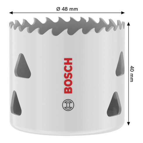 Bosch Sega a tazza multi materiale con filetto, 48 x 40 mm