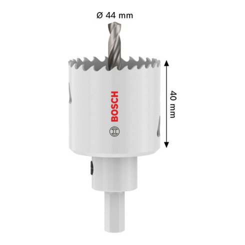 Bosch Sega a tazza multi materiale con supporto, 44 x 40 mm