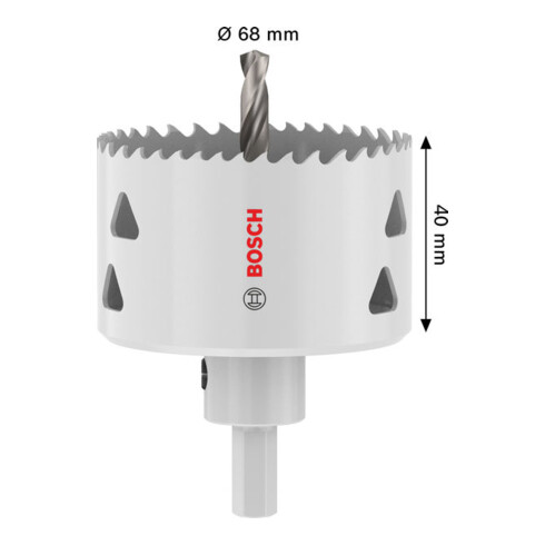 Bosch Sega a tazza multi materiale con supporto, 68 x 40 mm