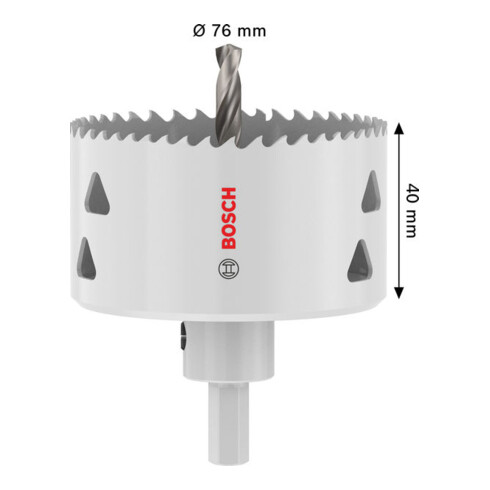 Bosch Sega a tazza multi materiale con supporto, 76 x 40 mm