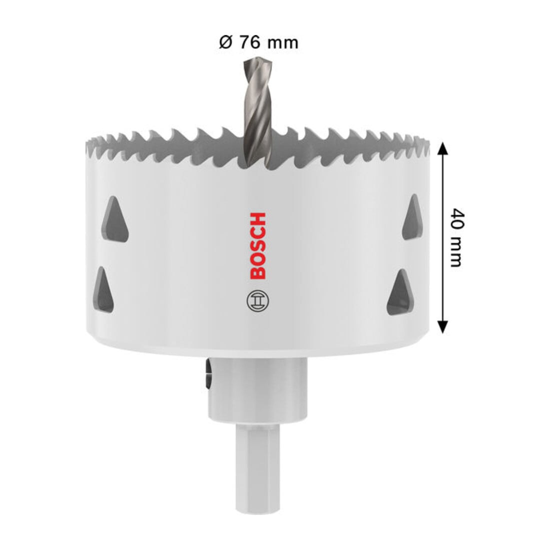 Bosch Sega a tazza multi materiale con supporto, 76 x 40 mm