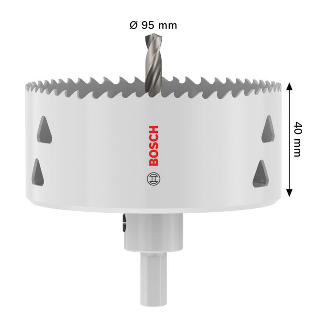 Bosch Sega a tazza Multi Materiale con supporto, 95 x 40 mm