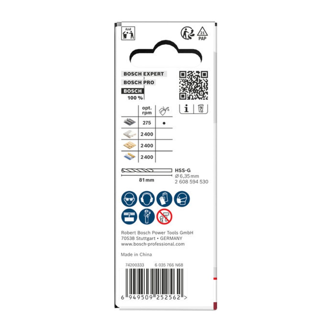 Bosch Sega a tazza Multi Materiale con supporto a innesto, 32 x 40 mm