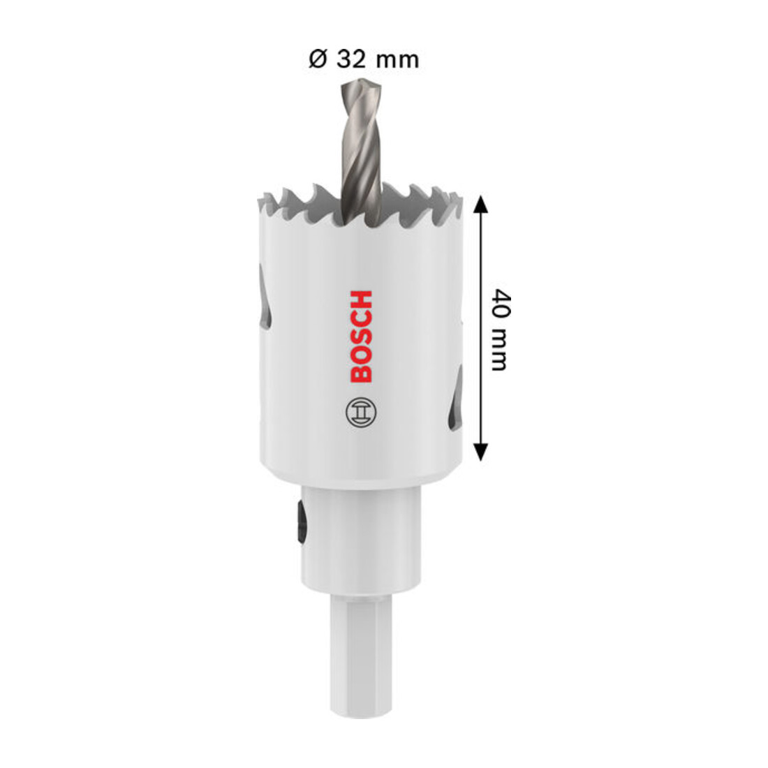 Bosch Sega a tazza Multi Materiale con supporto a innesto, 32 x 40 mm