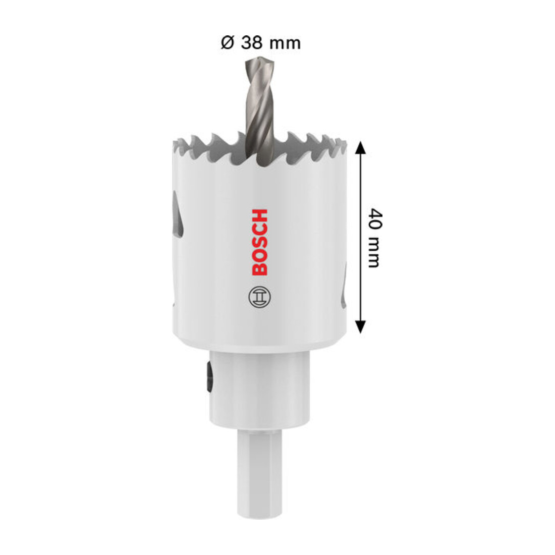 Bosch Sega a tazza Multi Materiale con supporto a innesto, 38 x 40 mm