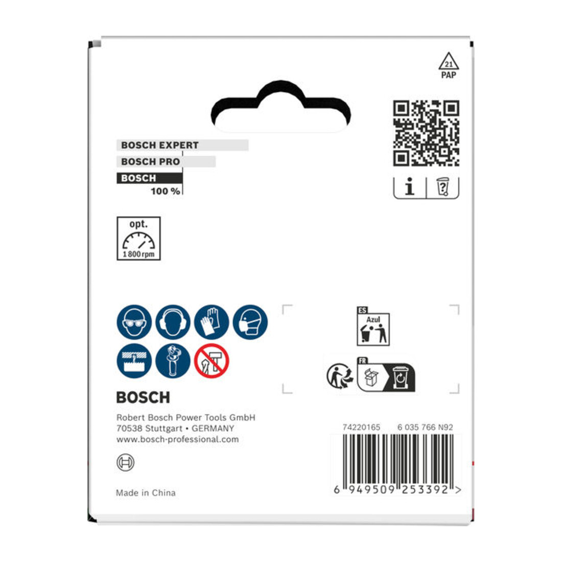 Bosch Sega a tazza per legno e cartongesso con attacco, 75 x 27 mm