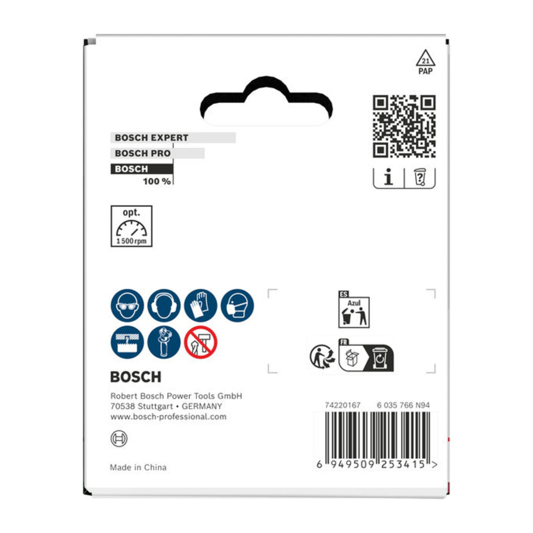 Bosch Sega a tazza per legno e cartongesso con supporto, 86 x 27 mm
