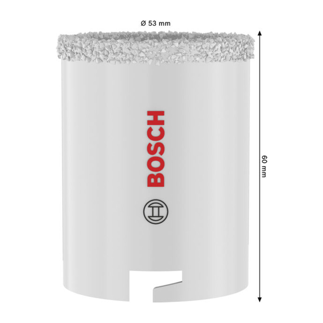 Bosch Sega a tazza per mattoni e piastrelle morbide con supporto, 53 x 60 mm