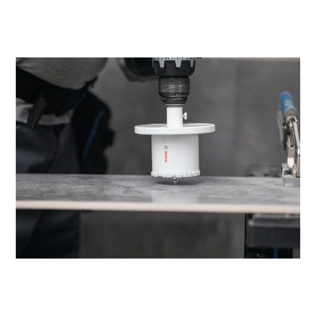 Bosch Sega a tazza per mattoni e piastrelle morbide con supporto, 53 x 60 mm