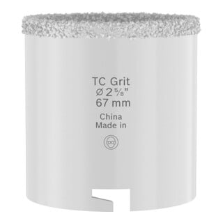 Bosch Sega a tazza per mattoni e piastrelle morbide con supporto, 67 x 60 mm