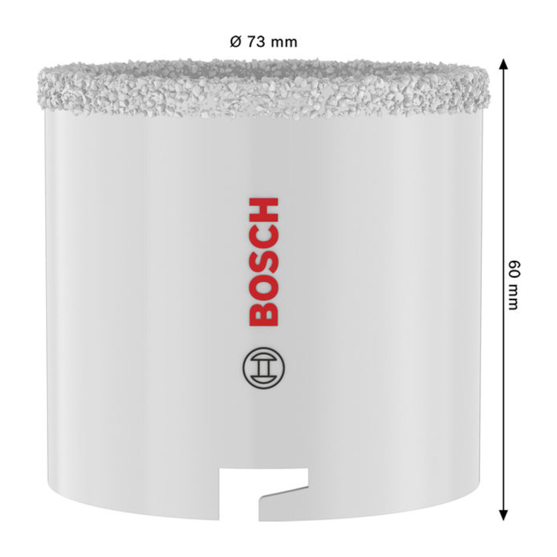 Bosch Sega a tazza per mattoni e piastrelle morbide con supporto, 73 x 60 mm
