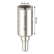 Bosch Sega a tazza per piastrelle con supporto, 35 x 40 mm-5