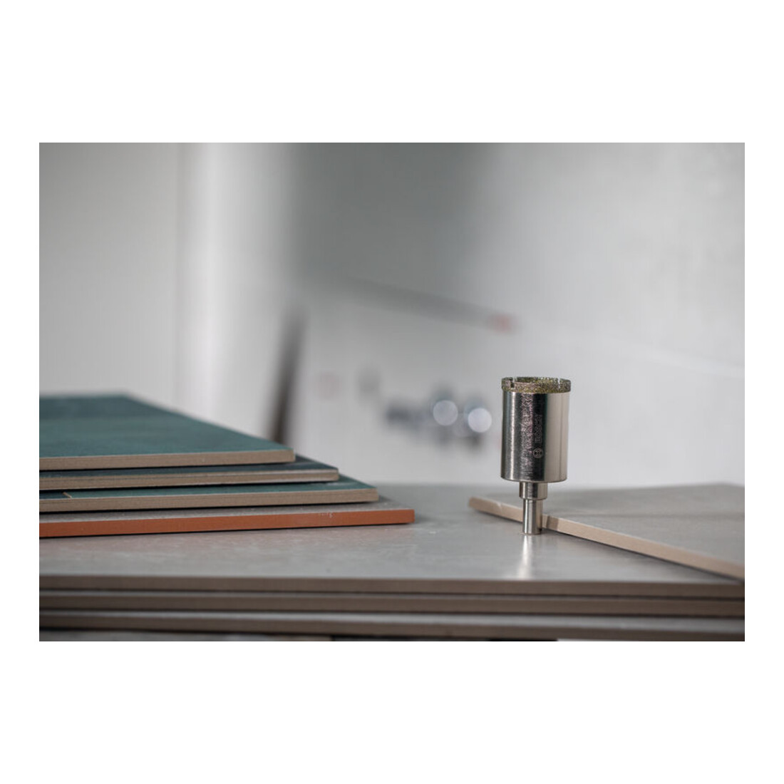 Bosch Sega a tazza per piastrelle con supporto, 60 x 40 mm