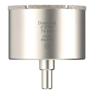 Bosch Sega a tazza per piastrelle con supporto, 74 x 40 mm