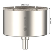Bosch Sega a tazza per piastrelle con supporto a innesto, 83 x 40 mm-5