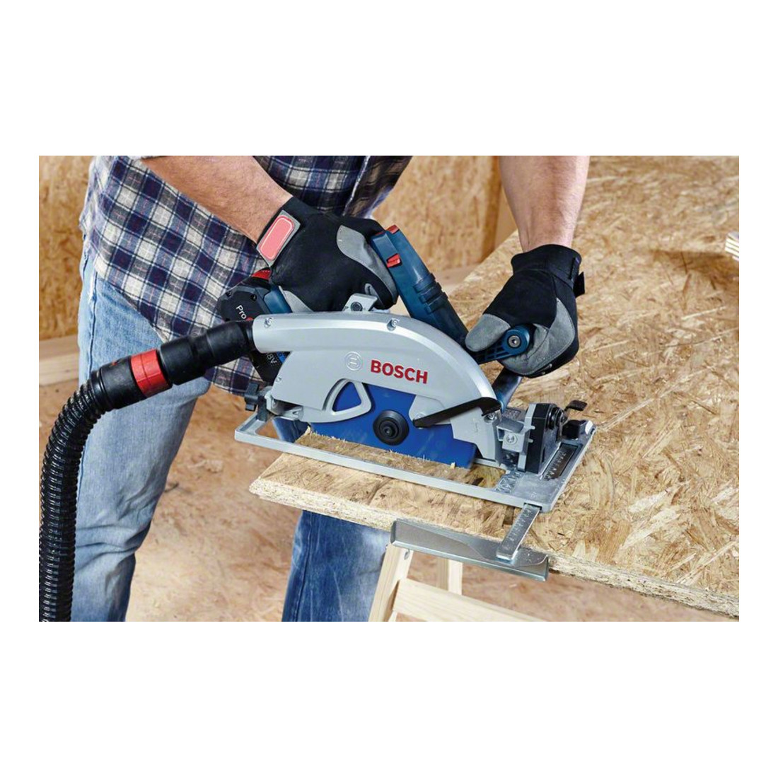 Bosch Sega circolare a batteria BITURBO GKS 18 V-68 GC, Solo Version, L-BOXX