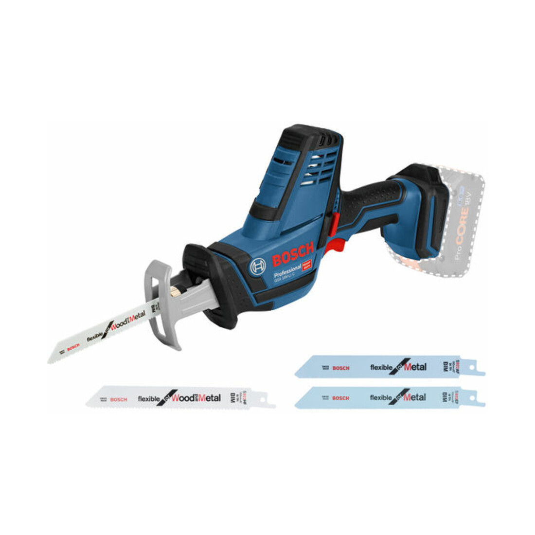 Bosch Sega frontale a batteria GSA 18 V-LI C Solo Version
