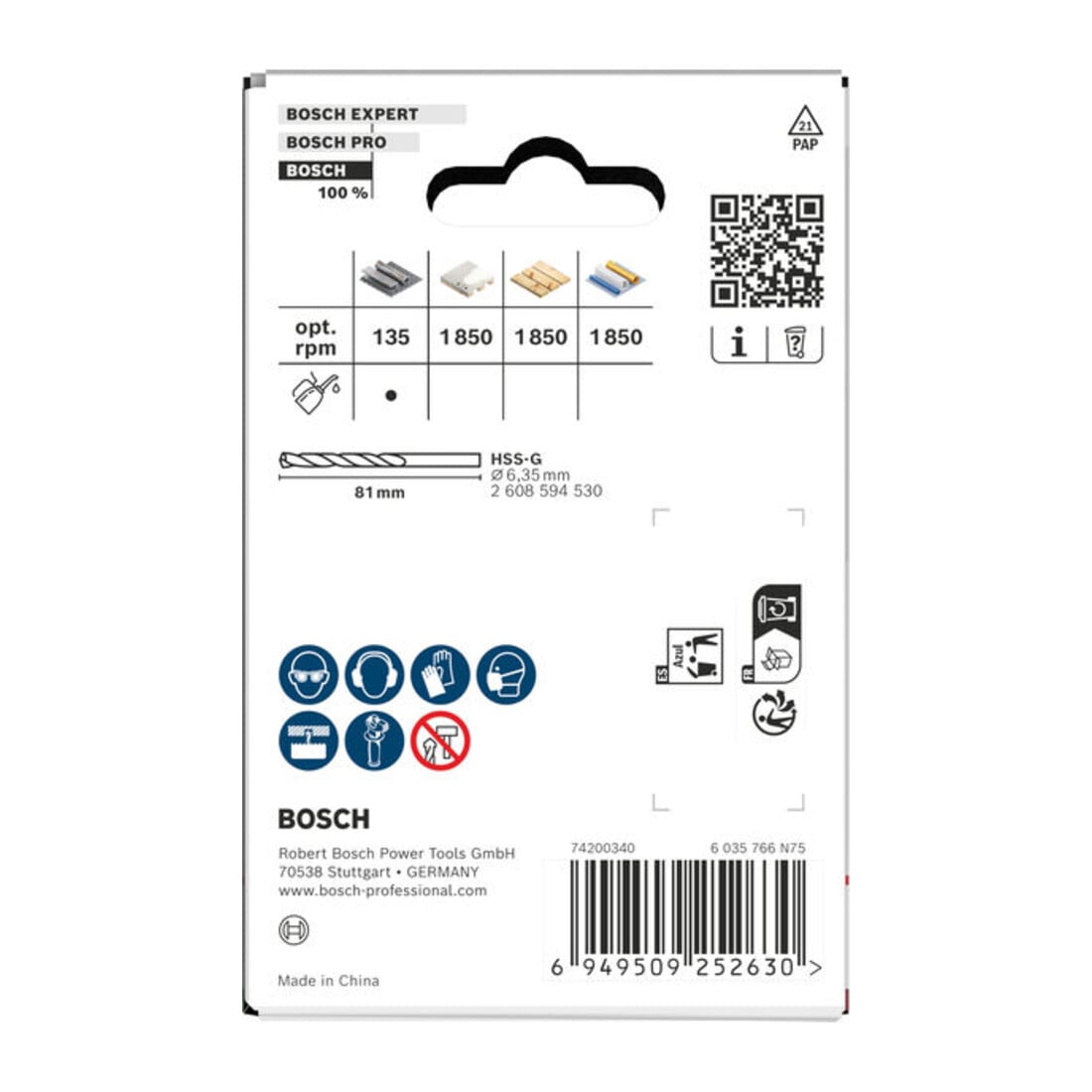 Bosch Seghetto a tazza Multi Material con supporto, 64 x 40 mm