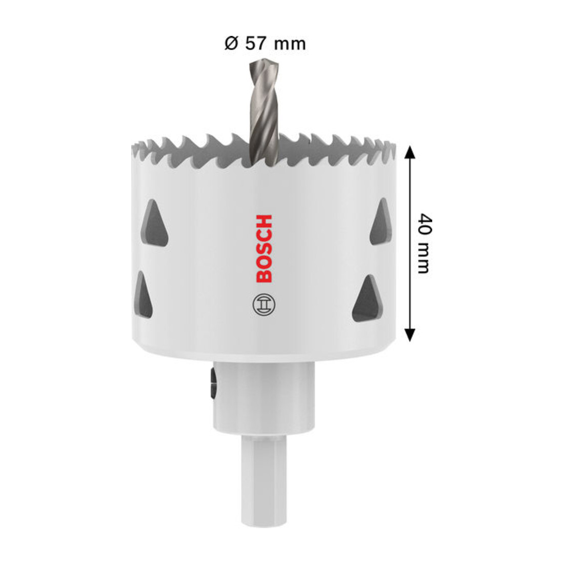 Bosch Seghetto a tazza multi materiale con adattatore, 57 x 40 mm