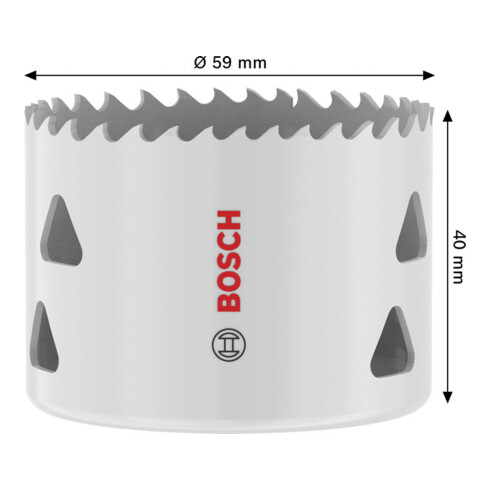 Bosch Seghetto a tazza multi materiale con filetto, 59 x 40 mm