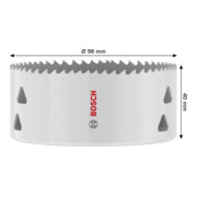 Bosch Seghetto a tazza multi materiale con filetto, 98 x 40 mm-5