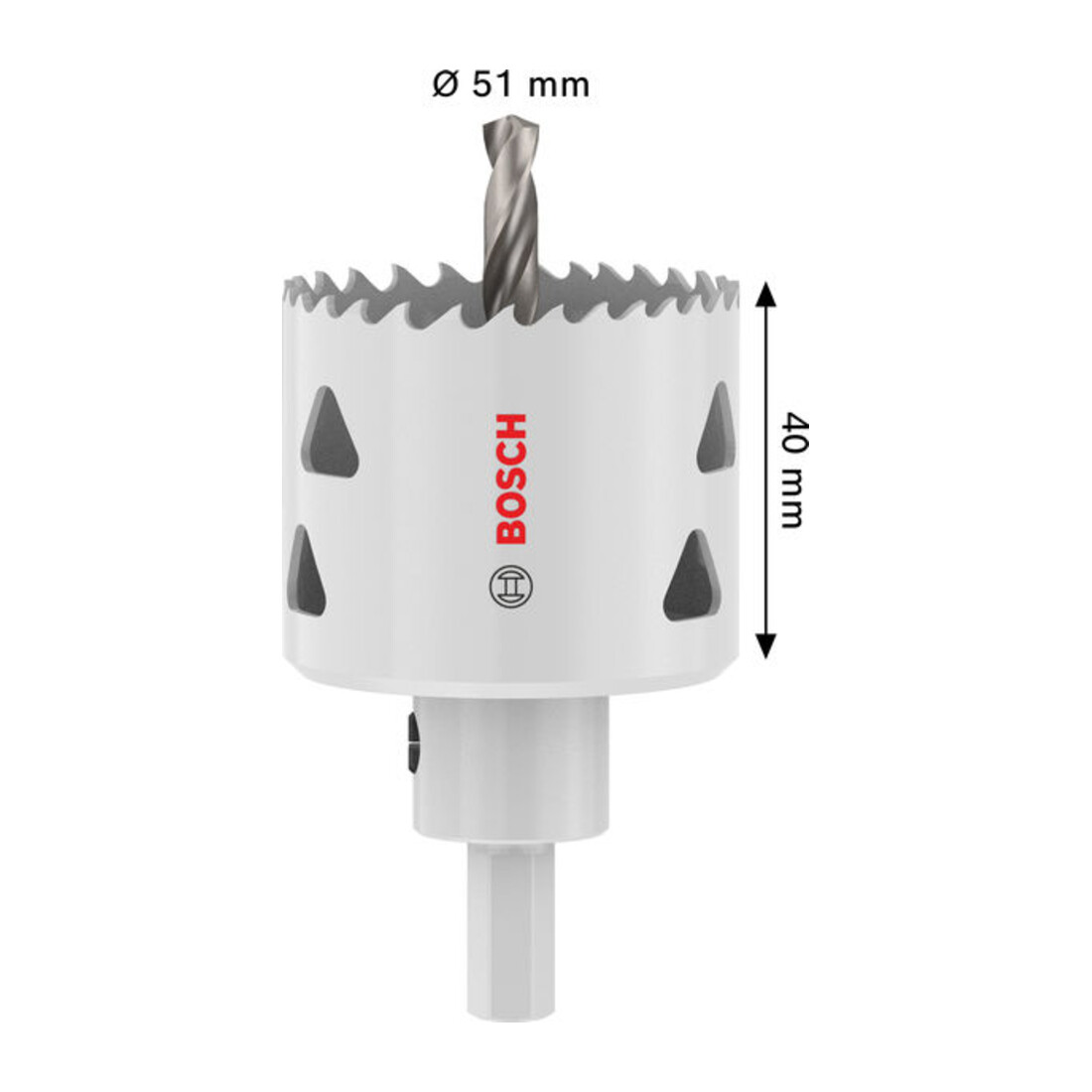 Bosch Seghetto a tazza per materiali multipli con supporto, 51 x 40 mm