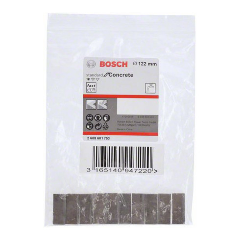 Bosch Segmente für Diamantbohrkrone Standard for Concrete 122 mm 10 10 mm