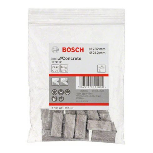 Bosch Segmente für Diamantnassbohrkronen 1 1/4" UNC Best for Concrete 14 11,5 mm 202